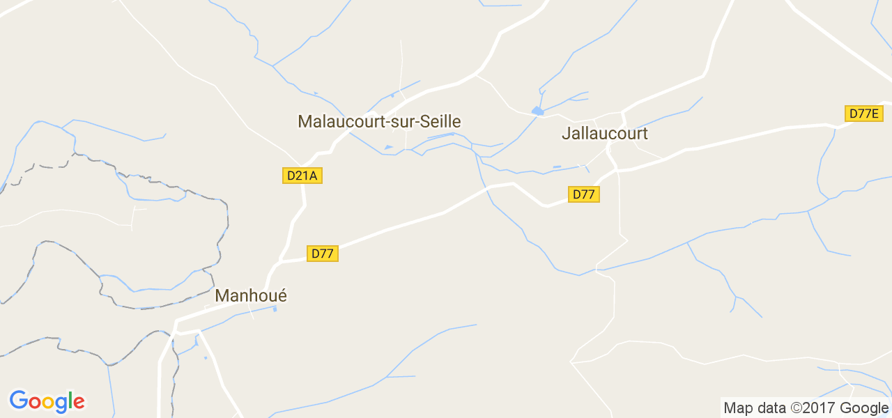 map de la ville de Malaucourt-sur-Seille