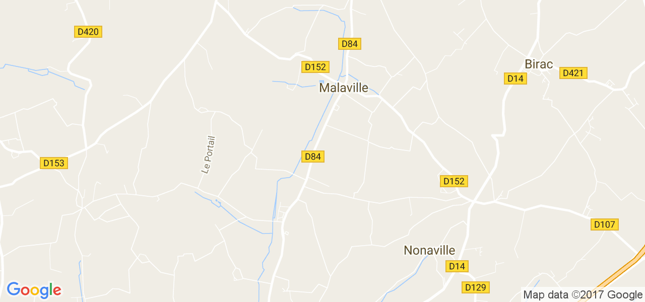 map de la ville de Malaville