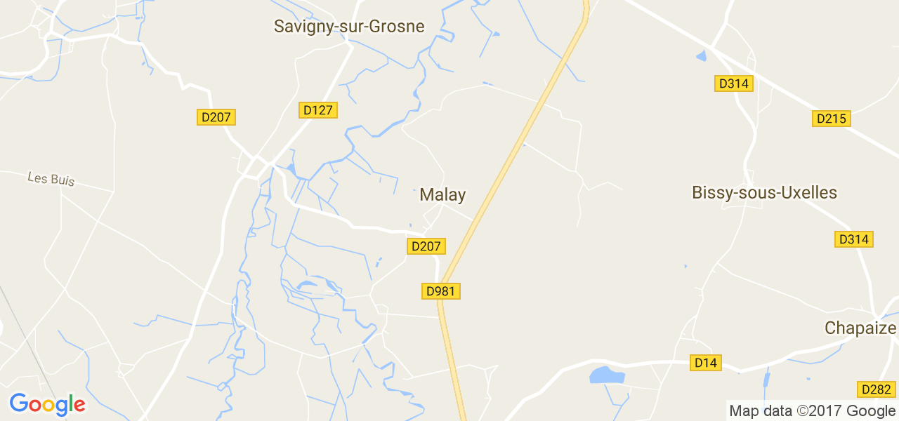 map de la ville de Malay