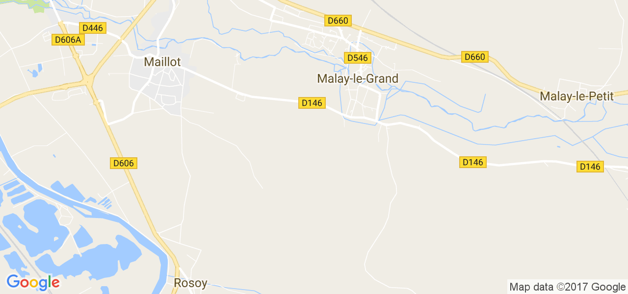 map de la ville de Malay-le-Grand