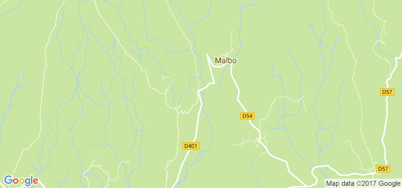 map de la ville de Malbo