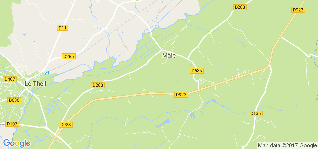 map de la ville de Mâle