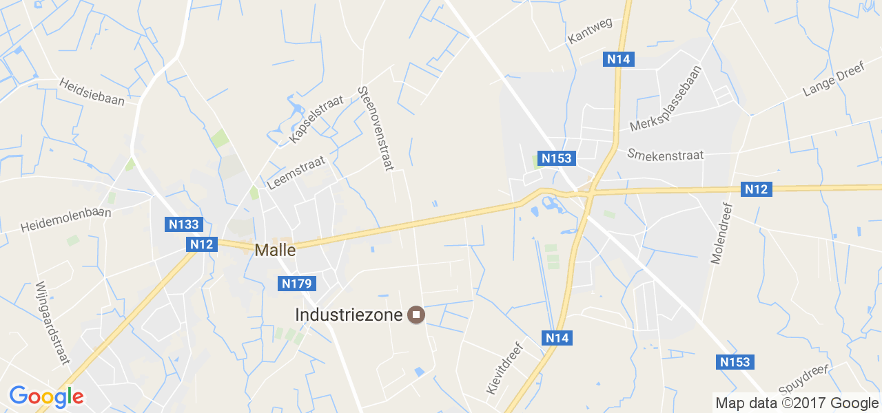 map de la ville de Malle