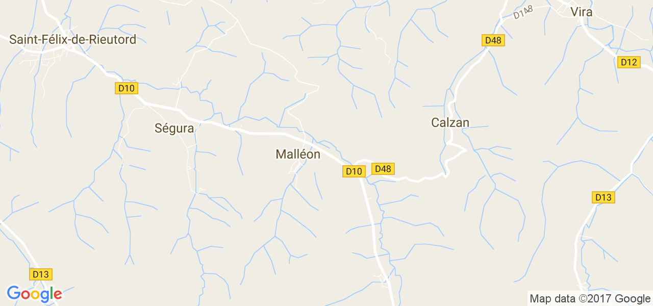 map de la ville de Malléon