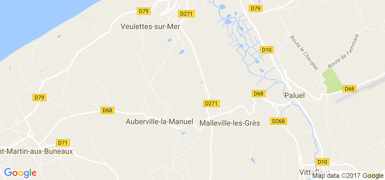 map de la ville de Malleville-les-Grès