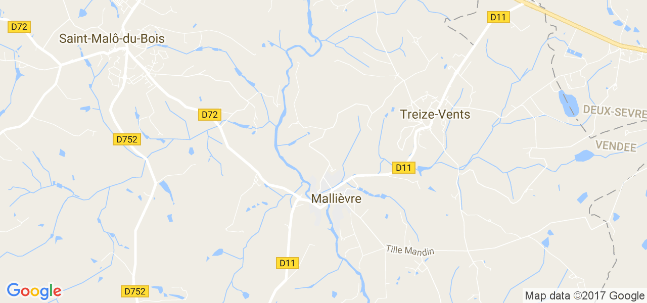 map de la ville de Mallièvre