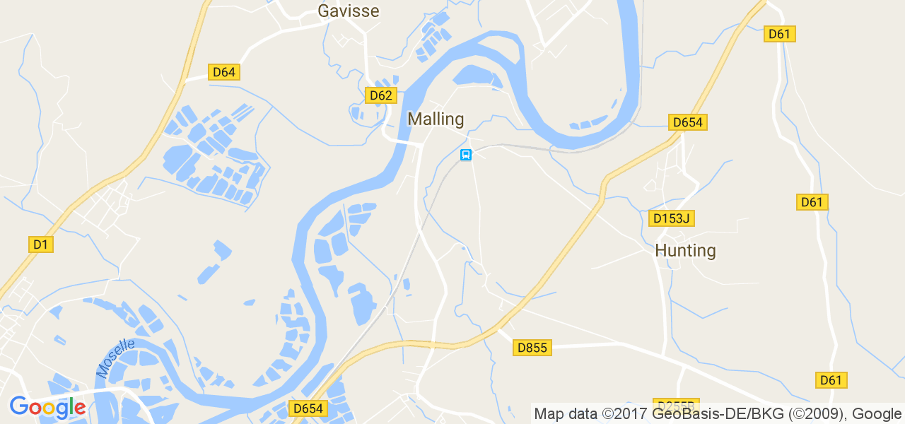 map de la ville de Malling