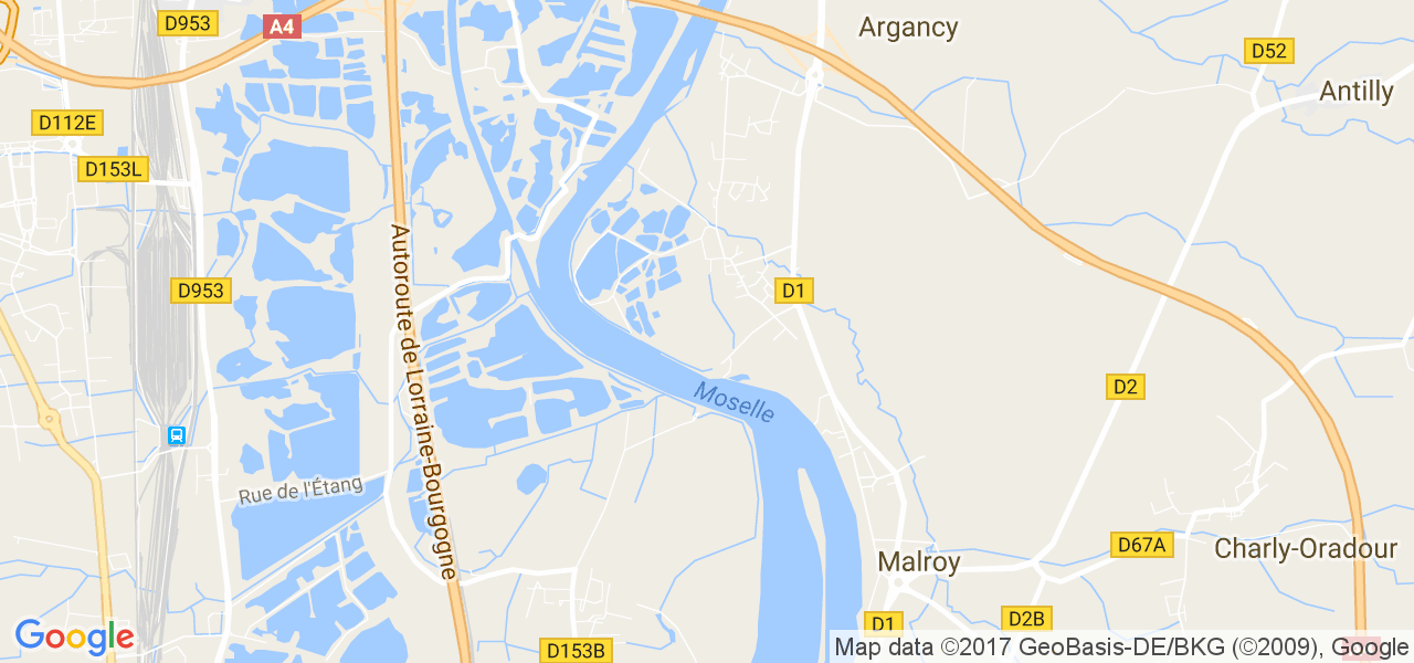 map de la ville de Malroy