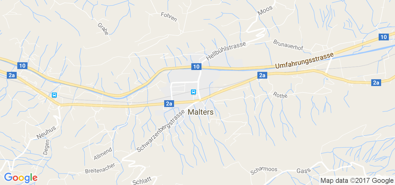 map de la ville de Malters