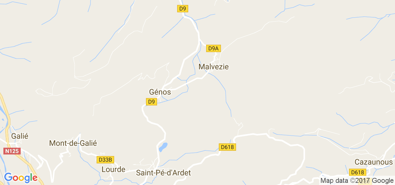 map de la ville de Malvezie