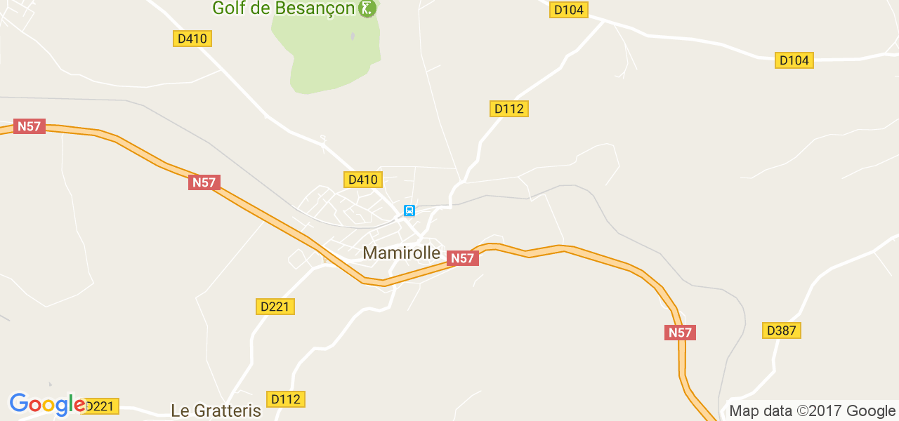 map de la ville de Mamirolle