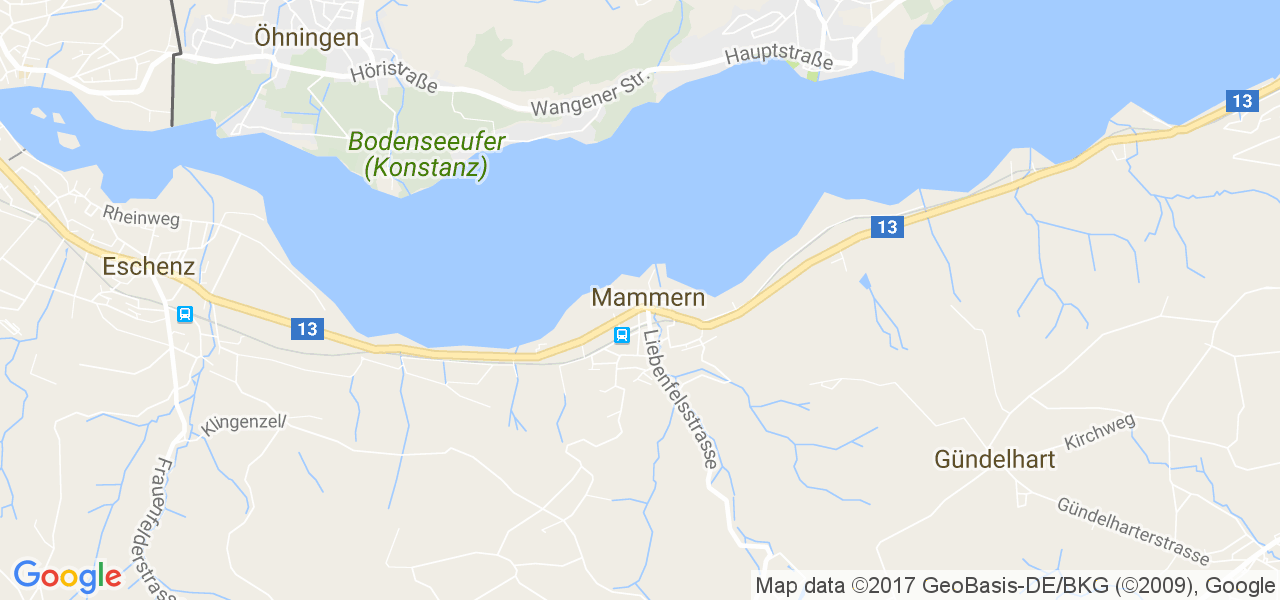 map de la ville de Mammern