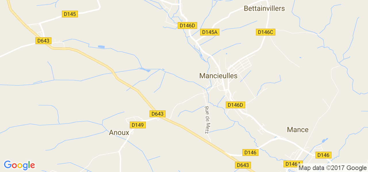 map de la ville de Mancieulles