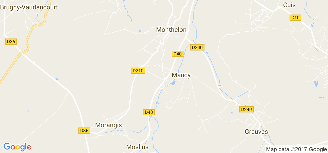 map de la ville de Mancy