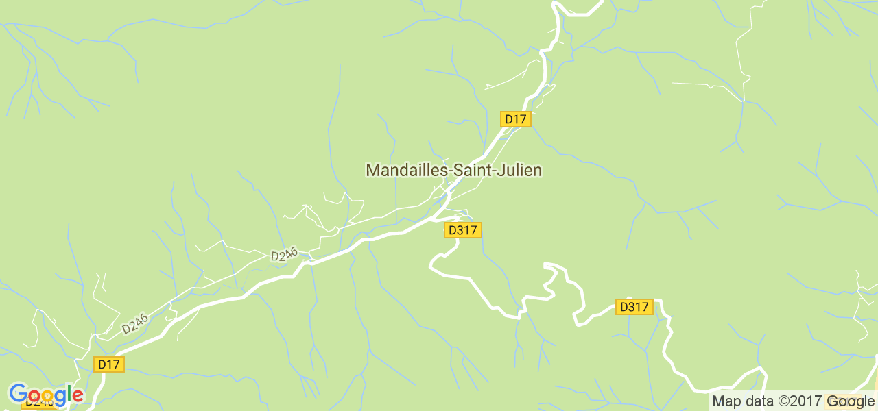 map de la ville de Mandailles-Saint-Julien