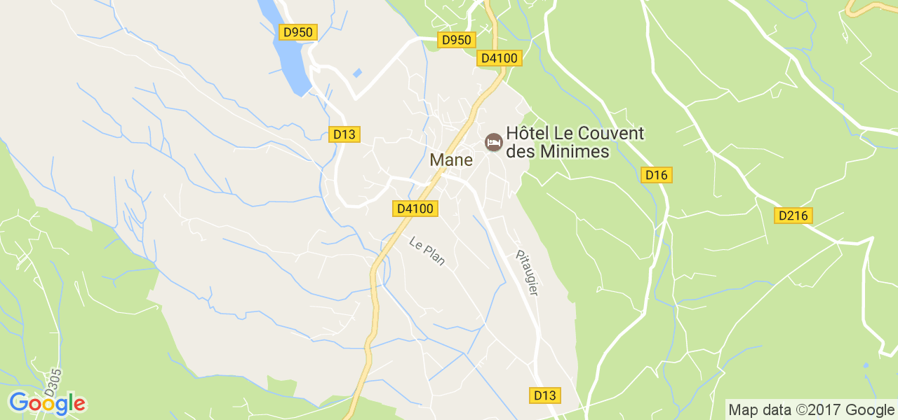 map de la ville de Mane