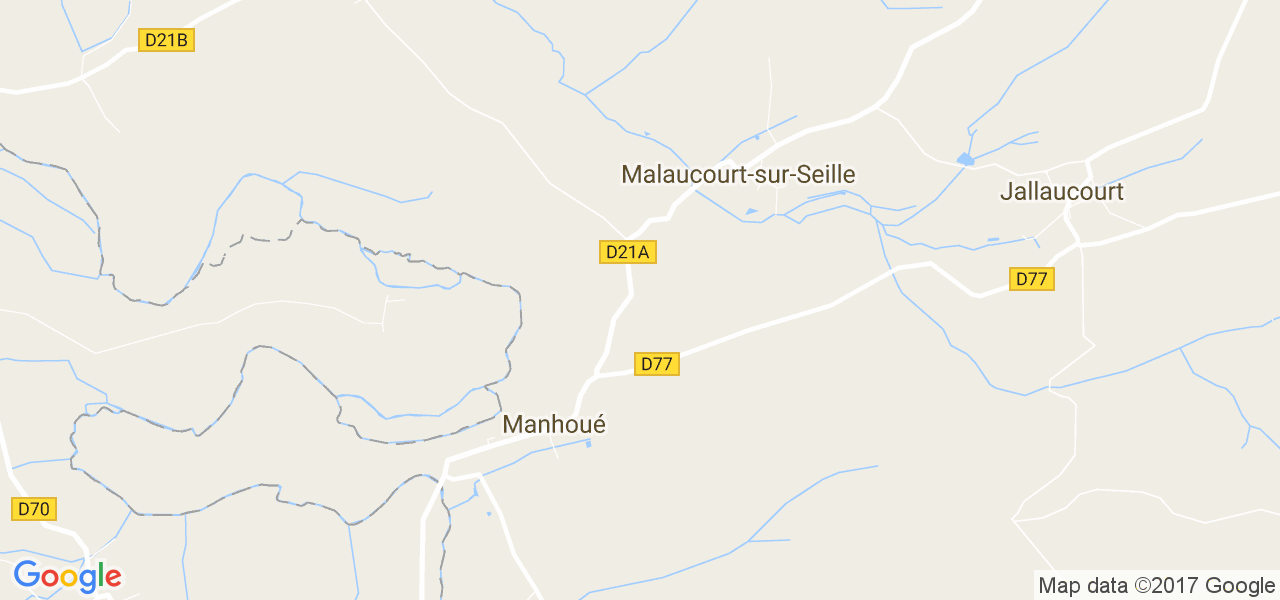 map de la ville de Manhoué