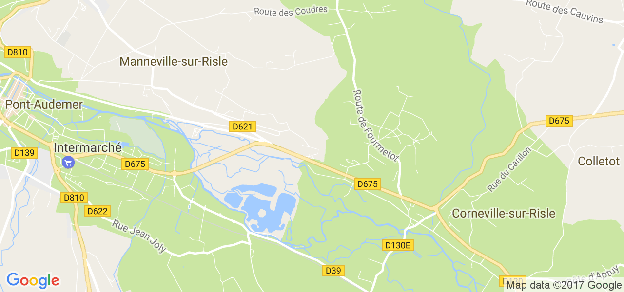 map de la ville de Manneville-sur-Risle