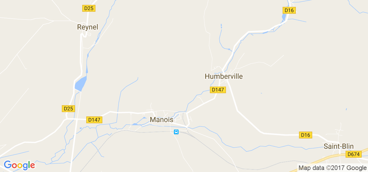 map de la ville de Manois