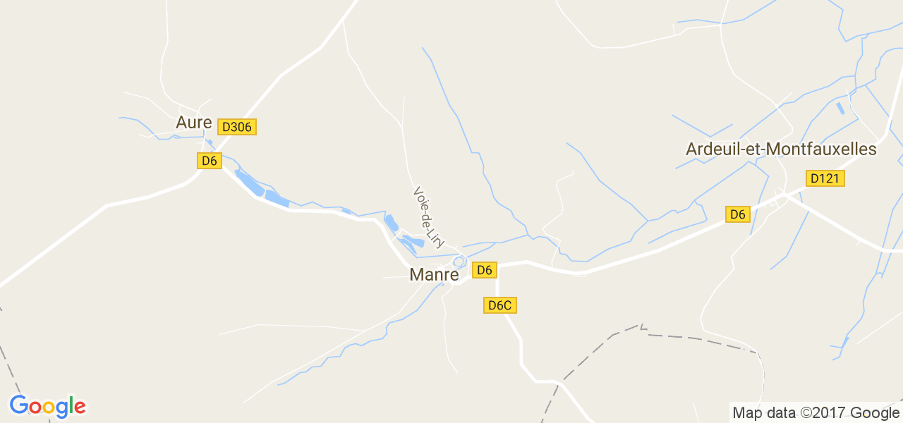 map de la ville de Manre