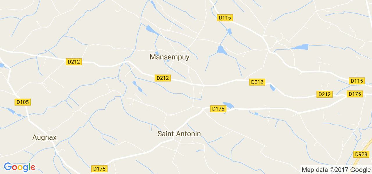 map de la ville de Mansempuy