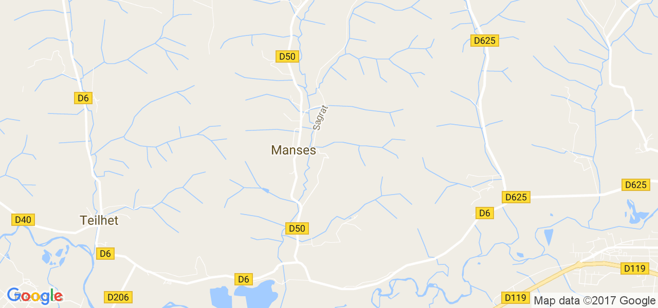 map de la ville de Manses