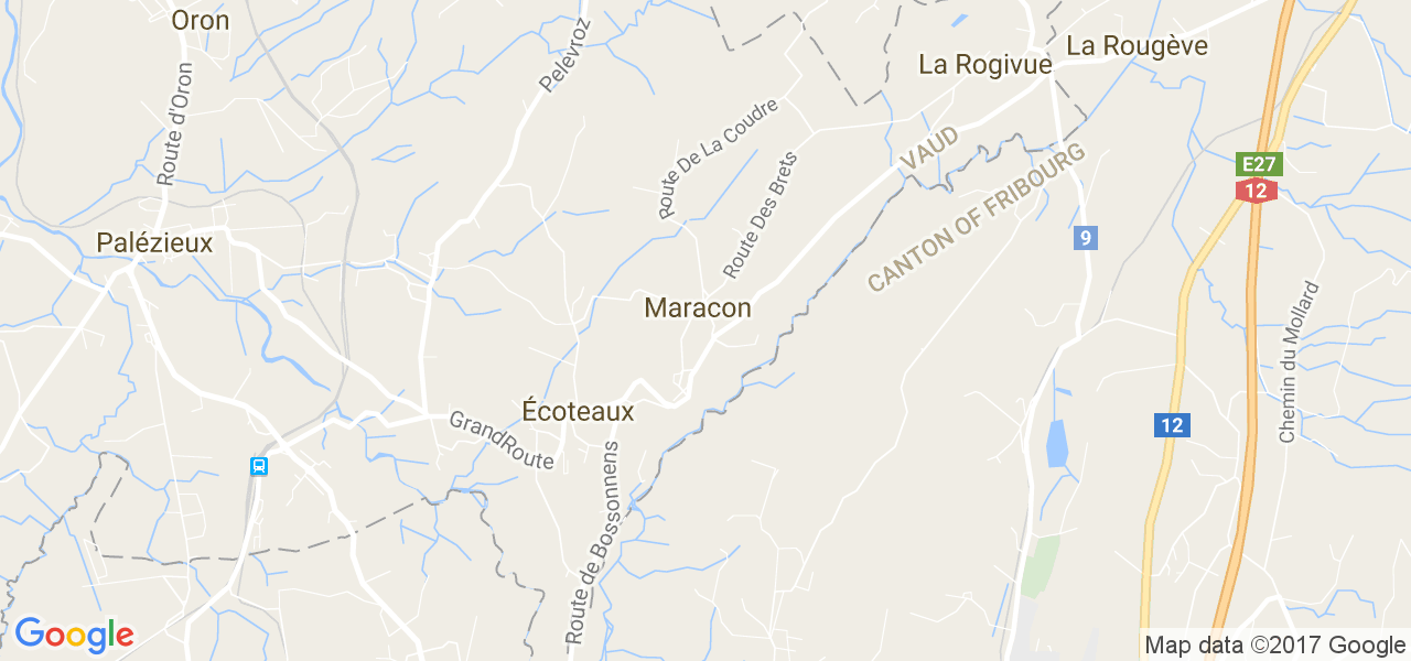 map de la ville de Maracon