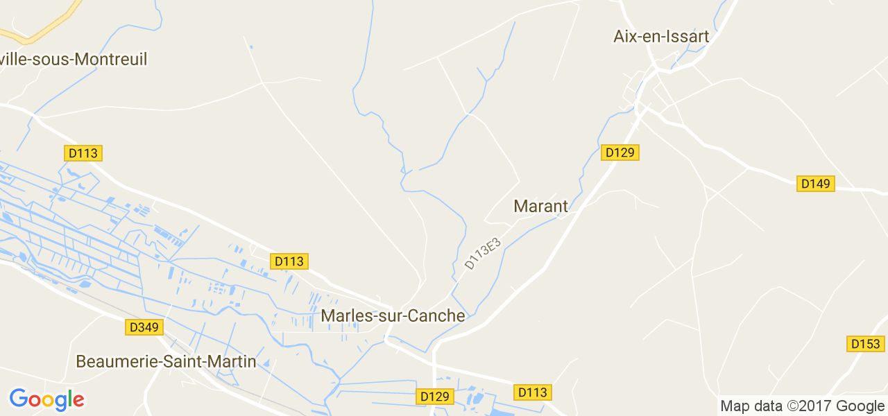 map de la ville de Marant