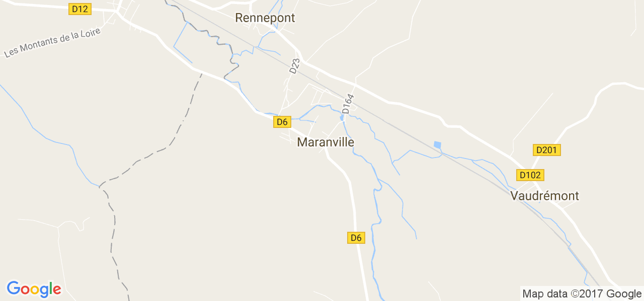 map de la ville de Maranville