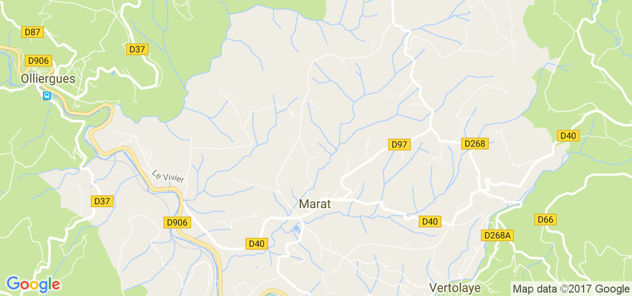 map de la ville de Marat