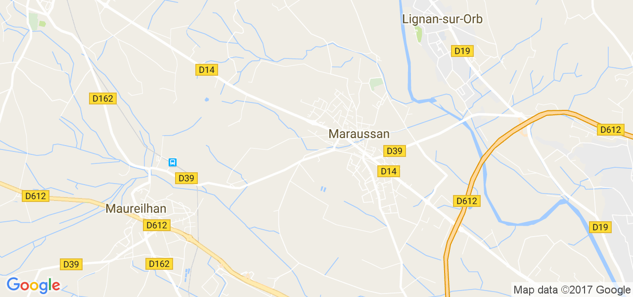 map de la ville de Maraussan