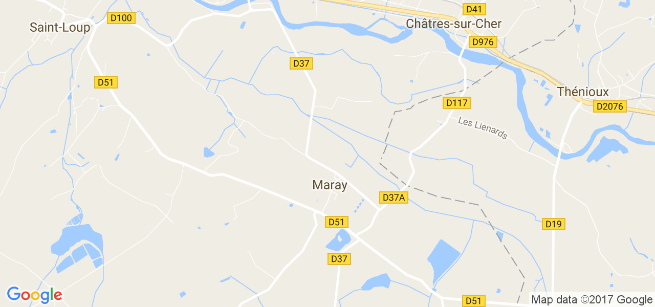 map de la ville de Maray