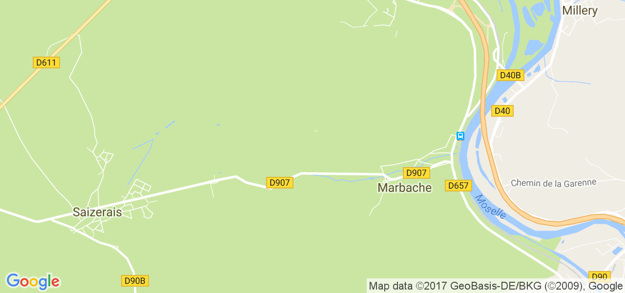 map de la ville de Marbache