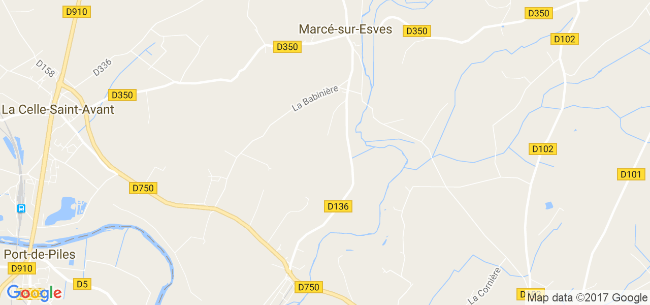 map de la ville de Marcé-sur-Esves