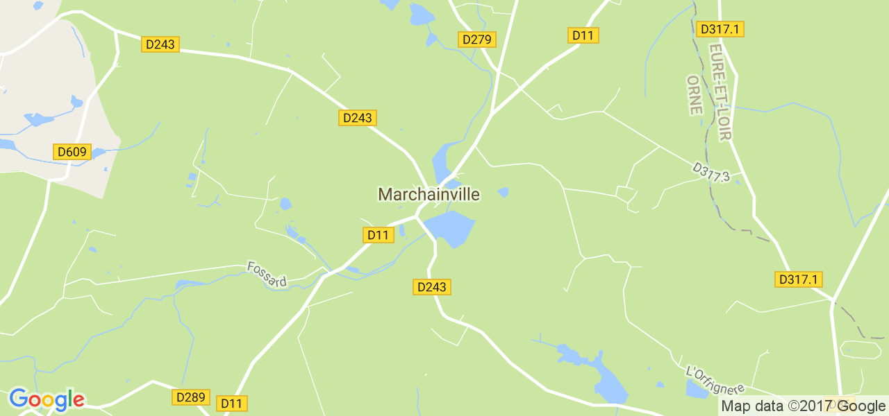 map de la ville de Marchainville