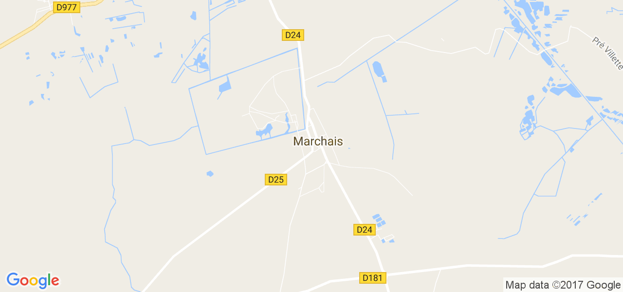 map de la ville de Marchais