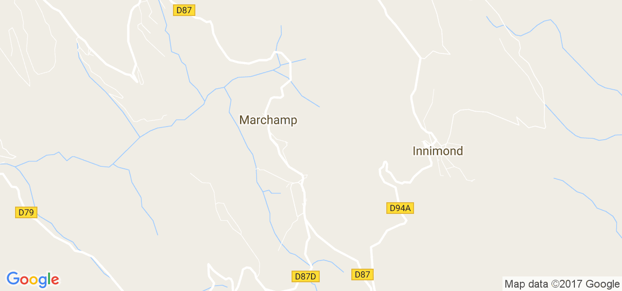 map de la ville de Marchamp
