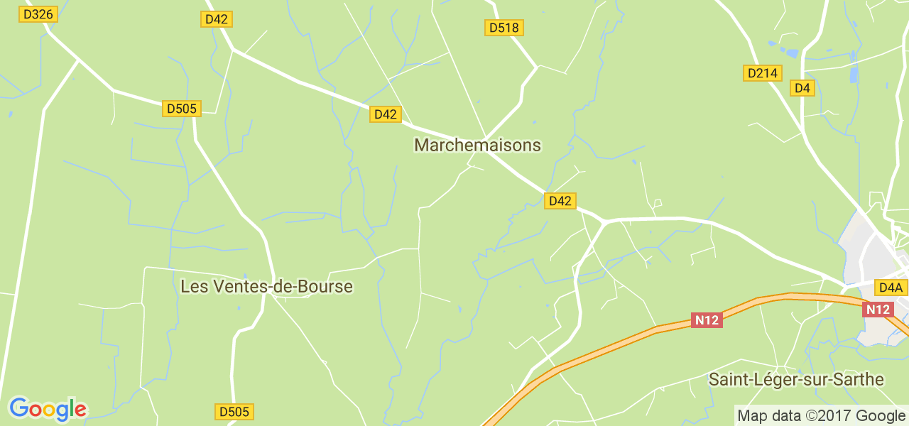 map de la ville de Marchemaisons