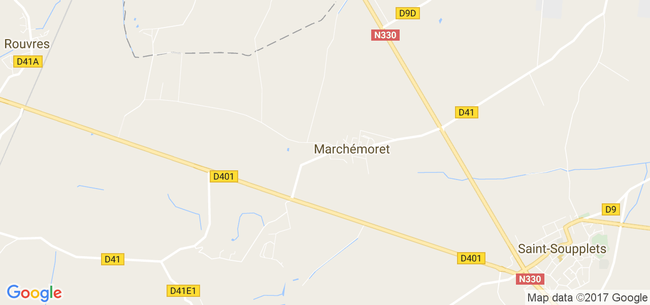 map de la ville de Marchémoret