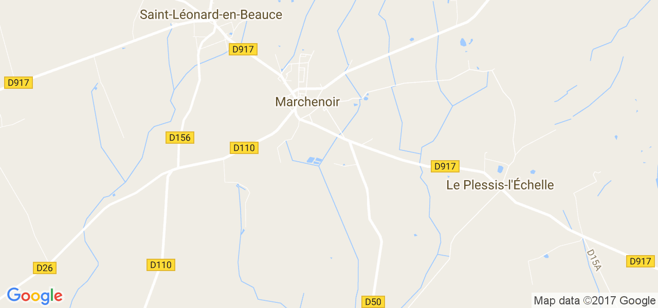 map de la ville de Marchenoir