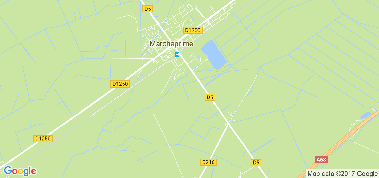 map de la ville de Marcheprime