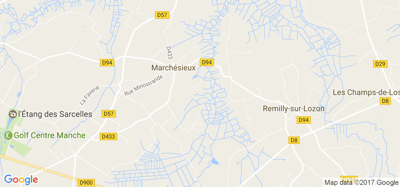 map de la ville de Marchésieux