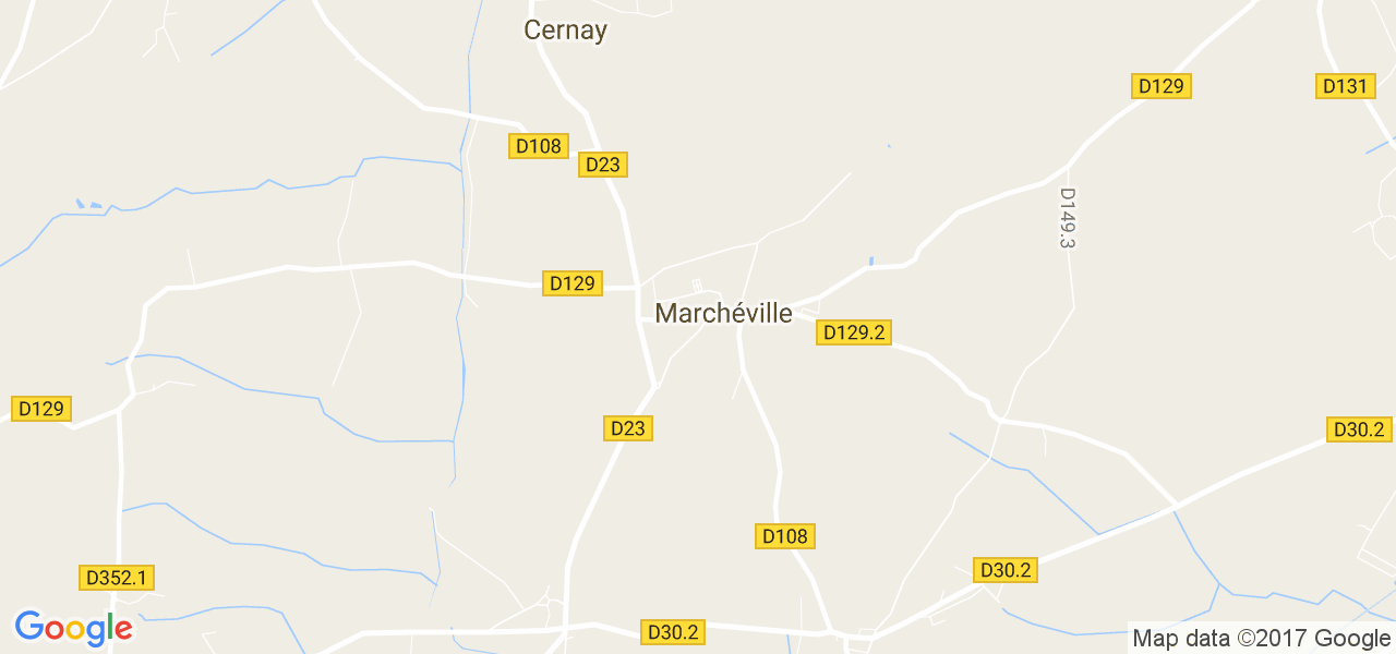 map de la ville de Marchéville