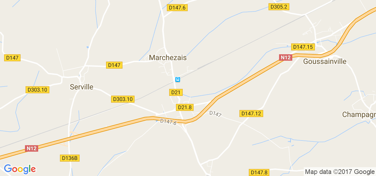 map de la ville de Marchezais