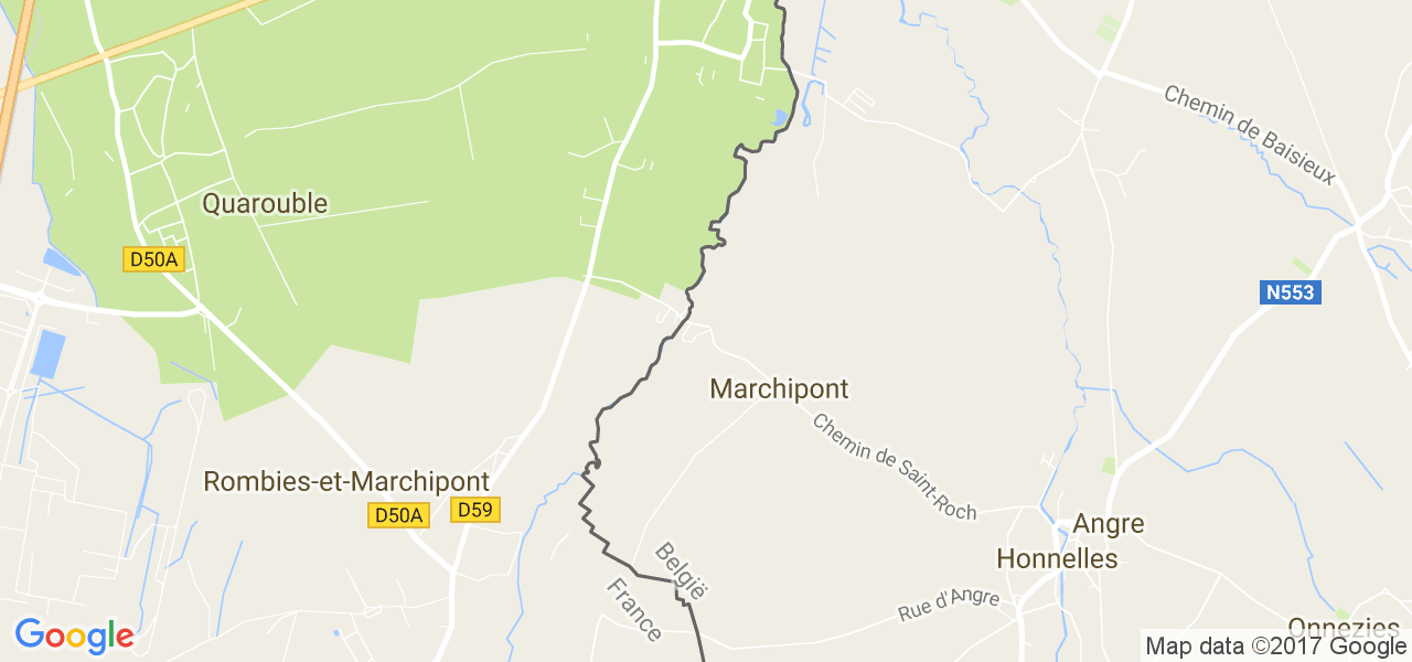 map de la ville de Marchipont