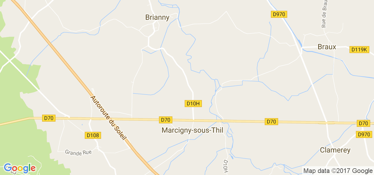 map de la ville de Marcigny-sous-Thil