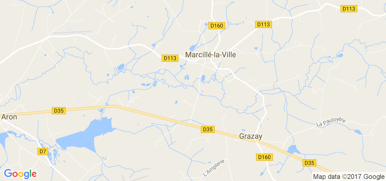 map de la ville de Marcillé-la-Ville