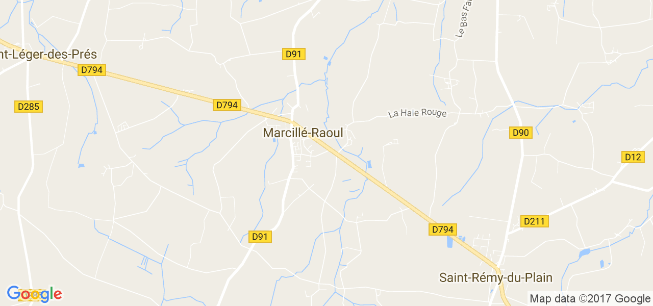 map de la ville de Marcillé-Raoul