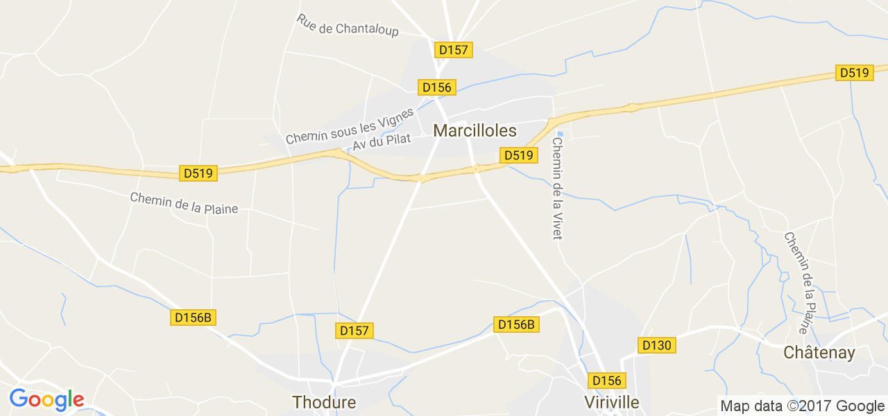 map de la ville de Marcilloles