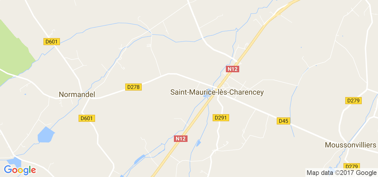 map de la ville de Marcilly